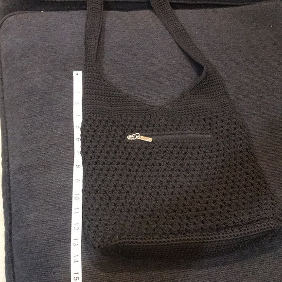 THE SAK- Black Woven 5 Pocket Shoulder Bag - Picture 11 of 14